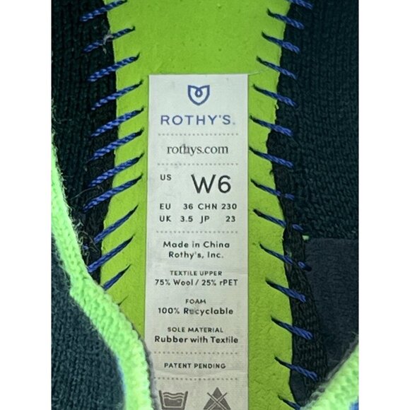 Rothy's Merino Wool Loafer in Winter Green Women’s Size w6 - Picture 8 of 12